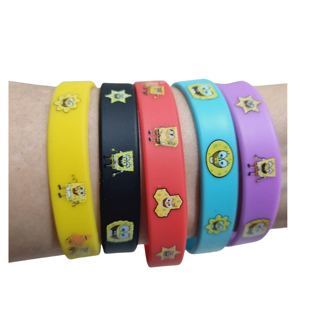 Pulseras Decorativas10 Unidades Bob Esponja Tu Fiesta A Un Click