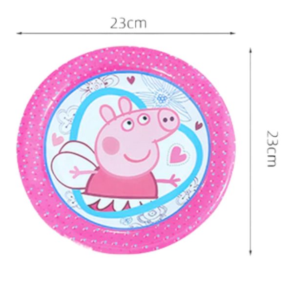 Pack de Platos Decorativo 9 Unidades  Peppa Pig (Mod 2)