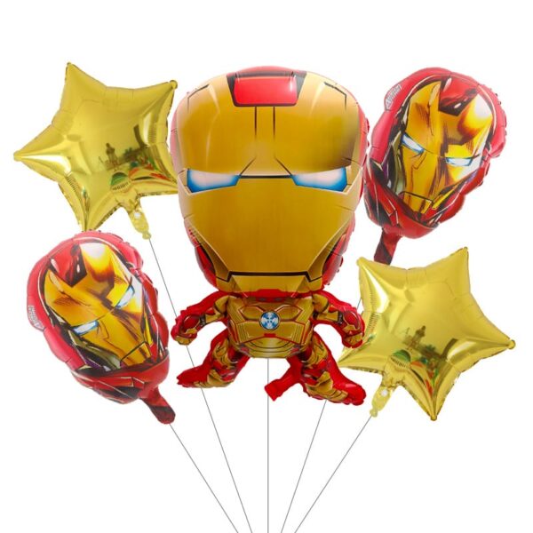 Set Globos Aluminio Ironman 5pzas superheroes