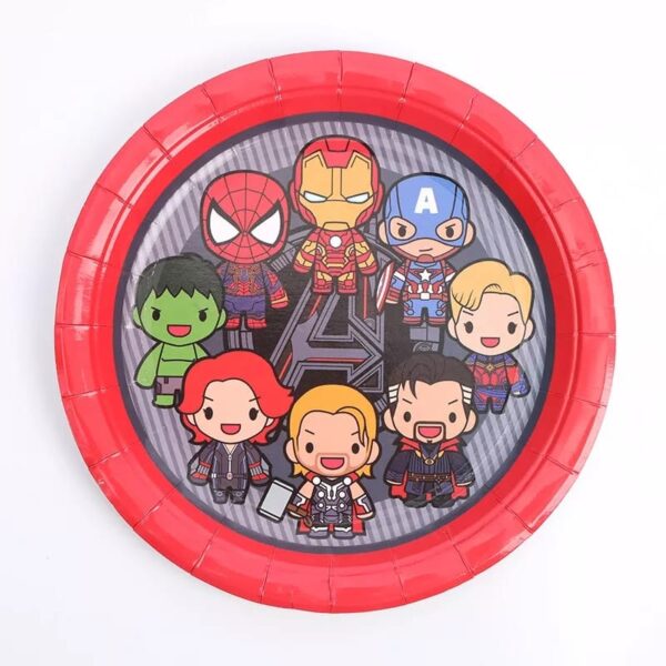 Platos Decorativos 10 Unidades para Cumpleaños Avengers (Mod2)