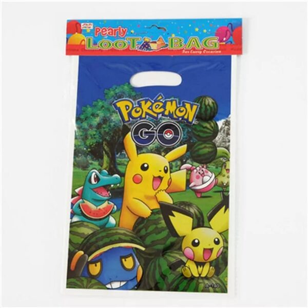Bolsas Dulceras 10 Unidades para Cumpleaños Pokemon