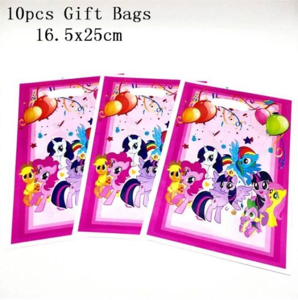 Bolsas Dulceras 10 Unidades para Cumpleaños My Little Pony