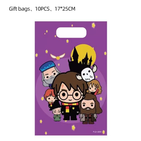 Bolsas Dulceras 10 Unidades para Cumpleañoss Harry Potter