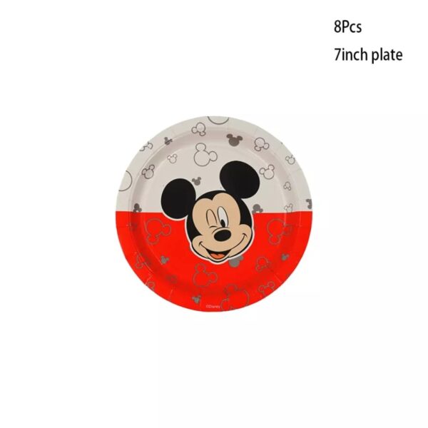 Platos Decorativos 10 Unidades para Cumpleaños Mickey Mouse