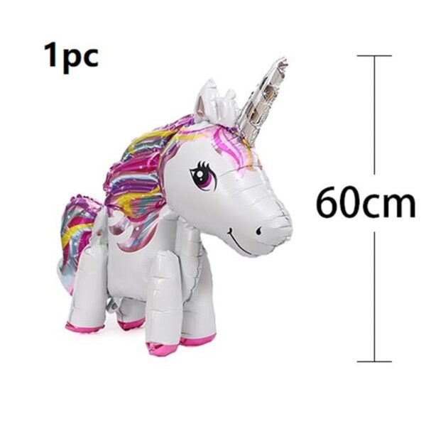 Globo Aluminio Unicornio (Blanco)