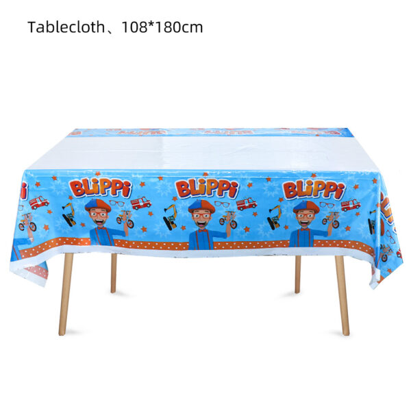 Mantel decorativo para cumpleaños Blippi