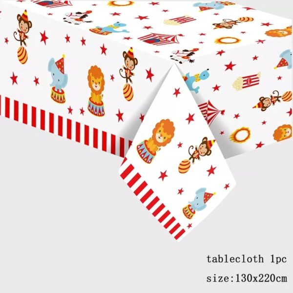 Mantel decorativo para cumpleaños Circus - Imagen 2
