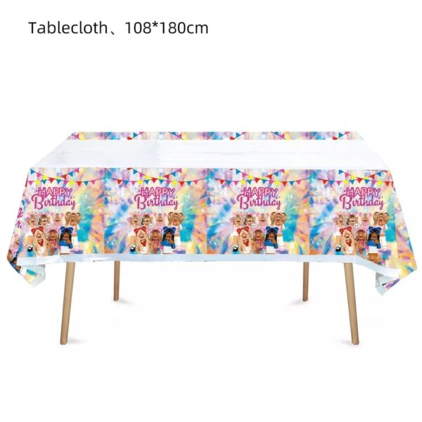 Mantel Decorativo para Cumpleaños Roblox (Rosa)