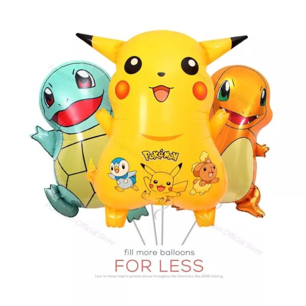 Set de globos aluminio Pokémon 12 und - Imagen 2