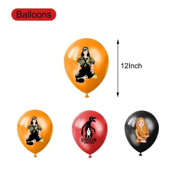 Pack 12 Globos Látex Stranger Things (Mod 4) - Imagen 2