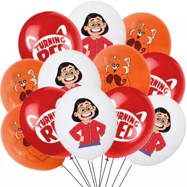 Pack 12 Globos Látex Turning Red