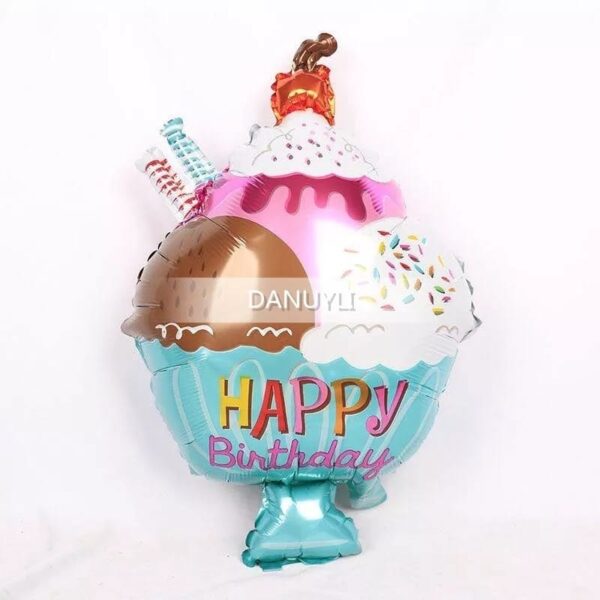 Set Globos Aluminio Pastelito, Donas y Helado 5pzas - Imagen 5
