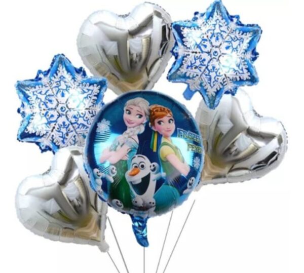 Set Globos Aluminio Frozen 6pzas(Mod 2)