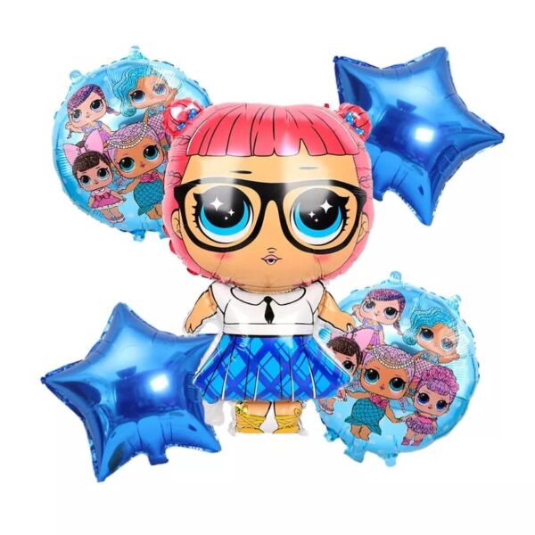 Set Globos Aluminio LOL 5pzas (Teacher)