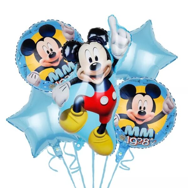 Set Globos Aluminio Mickey 5pzas