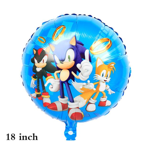 Set  Globos Cotillón para Cumpleaños Sonic - Imagen 9