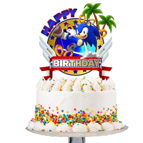 Set  Globos Cotillón para Cumpleaños Sonic - Imagen 8