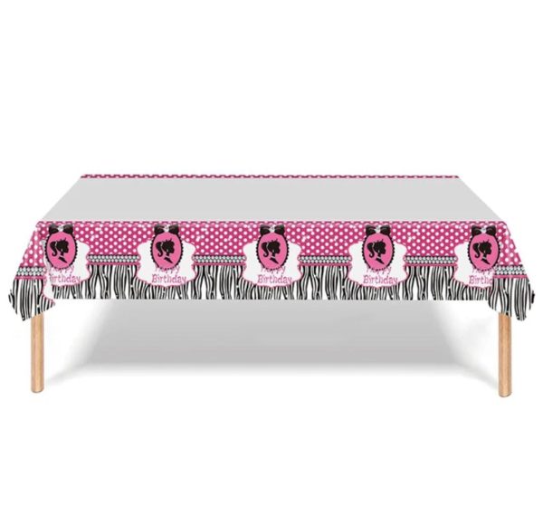 Mantel Decorativo Cumpleaños Barbie mod 2