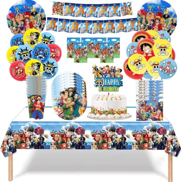 Globos Cotillón Decorativo Cumpleaños One Piece