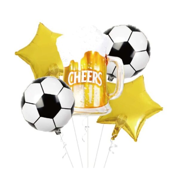 Set de globos cerveza 5 piezas
