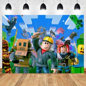 Fondo telón para decoración Roblox niño