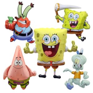 Set 5 globos aluminio bob esponja