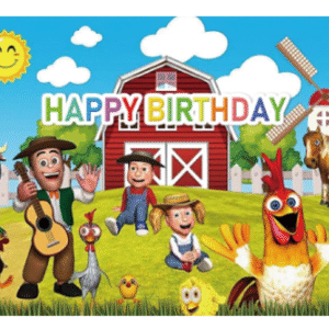 Fondo telón decorativo Animales de Granja