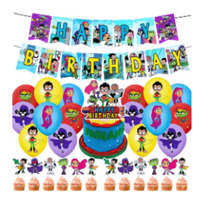 Set Decorativo Jóvenes Titanes