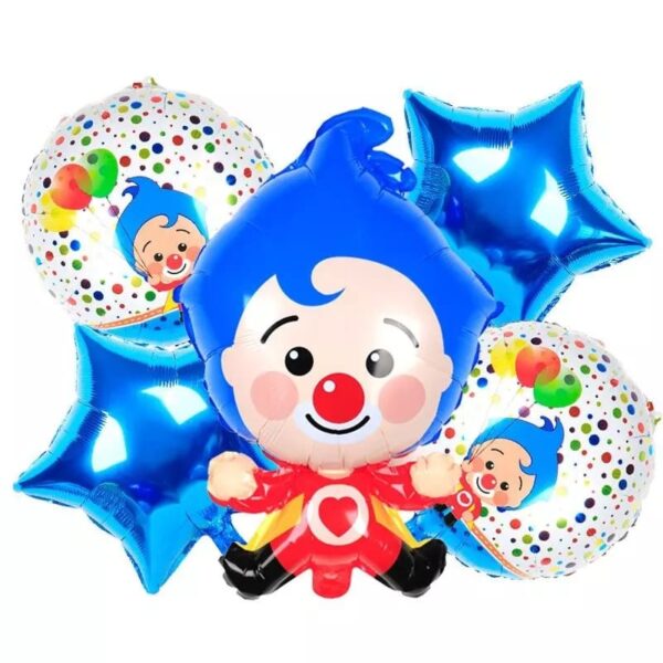 Set Globos Aluminio Plim Plim 5 Pzas