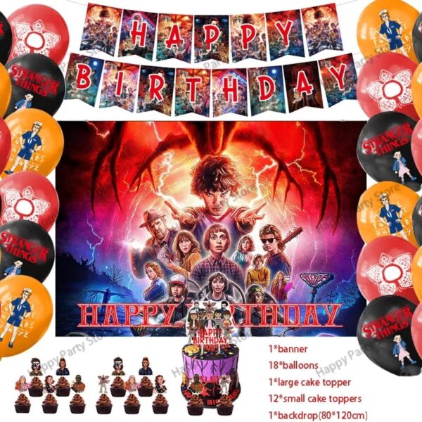 Set Decorativo con Telón Stranger Things (mod2)