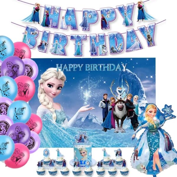 Set Decorativo con Telón de fondo Frozen