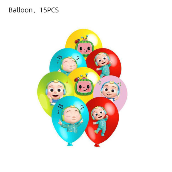 Set Decorativo con Telón de fondo Cocomelon - Imagen 4