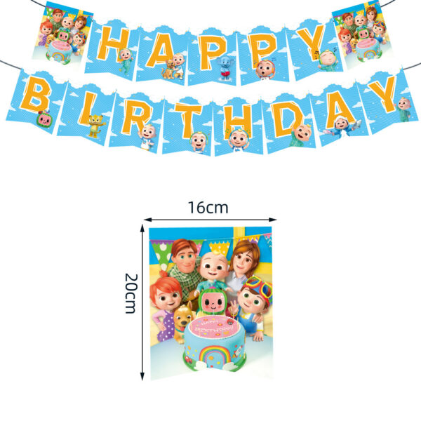 Set Decorativo con Telón de fondo Cocomelon - Imagen 5