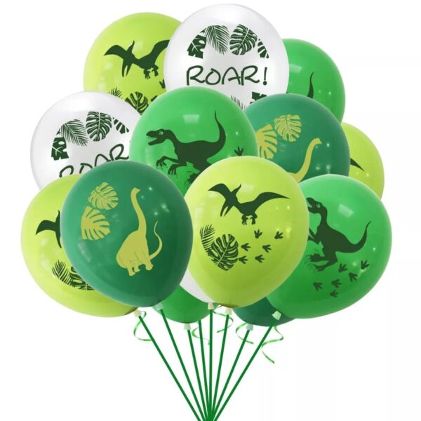 Set Globos con Banderin Dinosaurios - Imagen 4