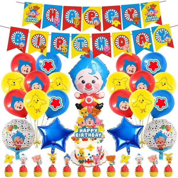Set Globos Decorativo para Cumpleaños Plim Plim modelo 2