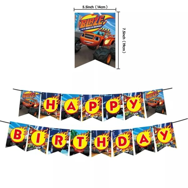 Set Globos y Banderin Blaze Machine - Imagen 2