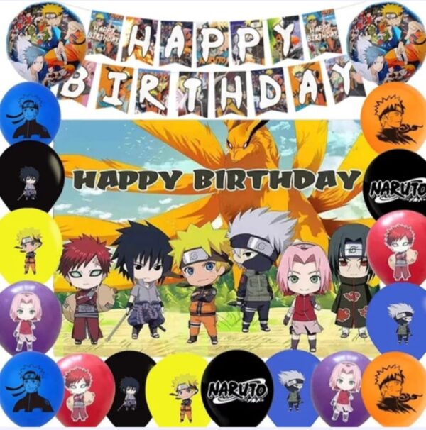 Set Decorativo con Telón Naruto