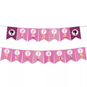 Banderin Decorativo para Cumpleaños Barbie