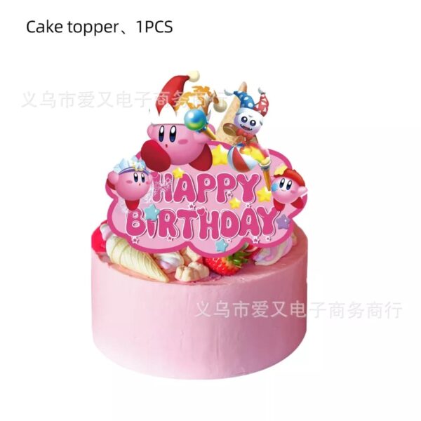 Set Decorativo para Cumpleaños Kirby (Nintendo) - Imagen 6