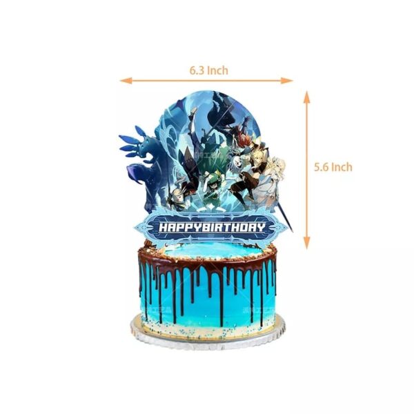 Set Decorativo para Cumpleaños Genshing Impact (Mod 2) - Imagen 3
