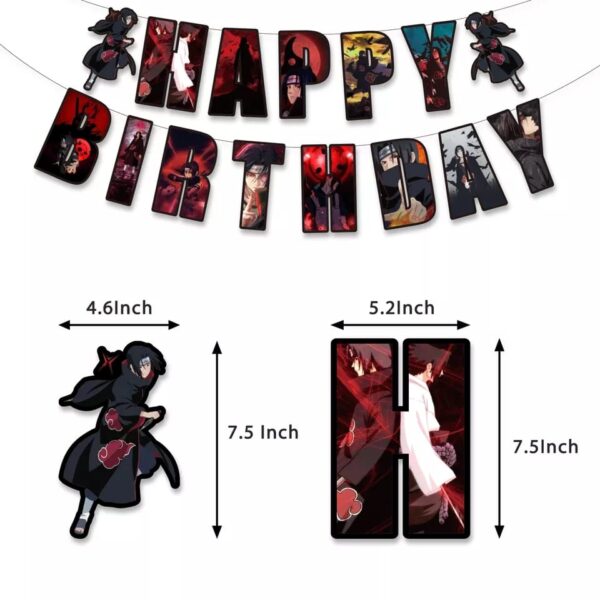Set Decorativo para Cumpleaños Itachi (Naruto) - Imagen 2