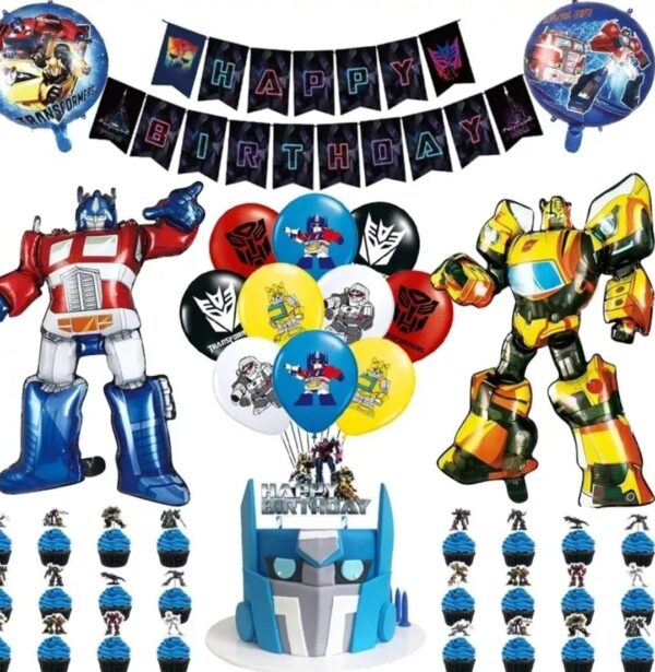 Set Decorativo para Cumpleaños Transformers