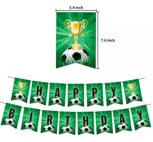 Set Globos con Banderin Futbol - Imagen 5