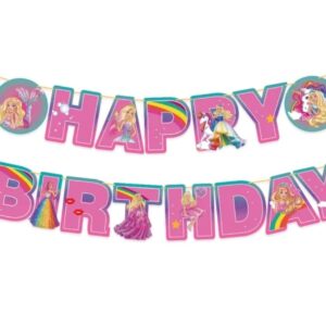 Banderin Decorativo para Cumpleaños Barbie