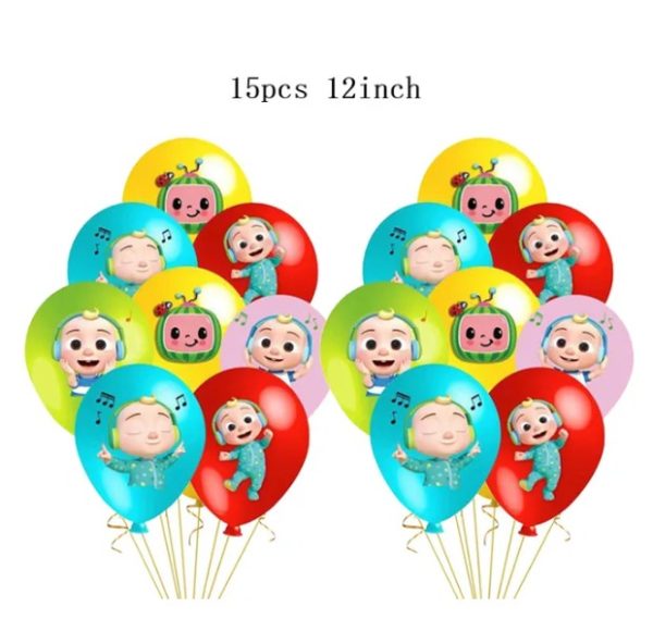 Set Globos con Banderín Cocomelon - Imagen 7