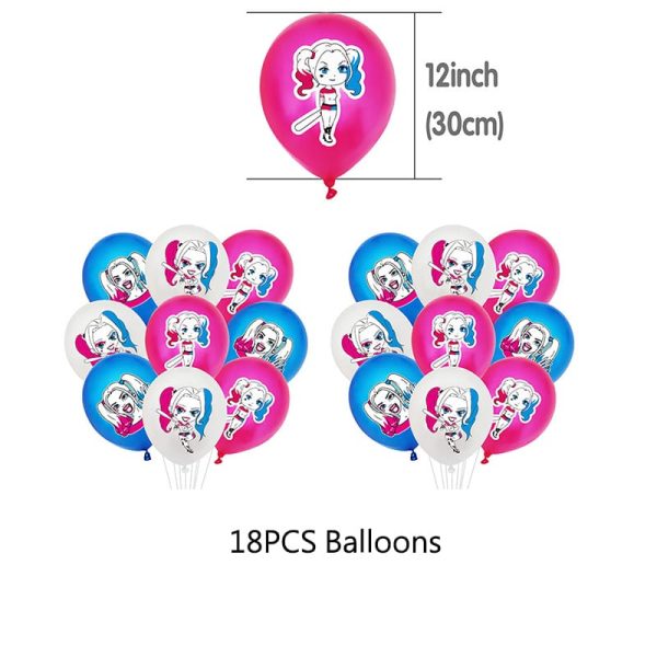 Set Decorativo para Cumpleaños Harley Quinn - Imagen 2