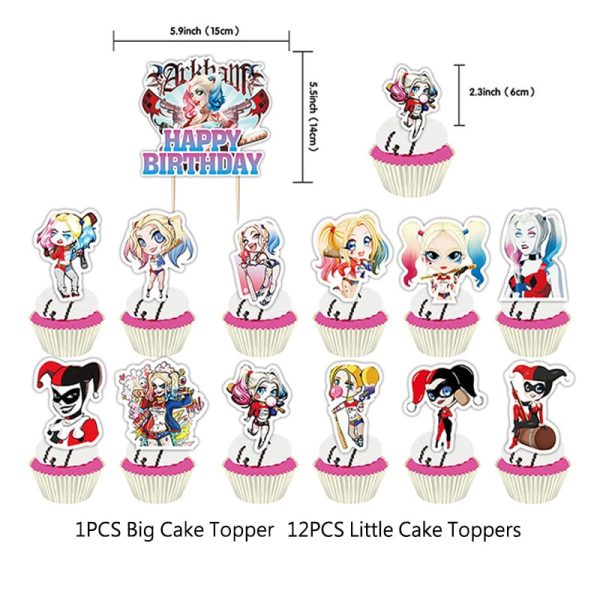 Set Decorativo para Cumpleaños Harley Quinn - Imagen 3