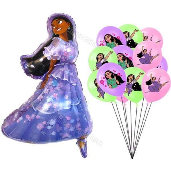 Set Globos Cotillón para Cumpleaños Isabela Madrigal (Encanto) - Imagen 6