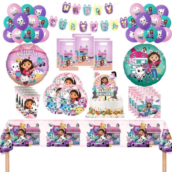 Globos Cotillón Cumpleaños Gaby Casa de Muñecas Mod2