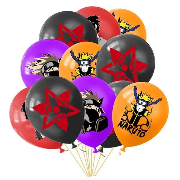 Set Globos Latex con Globos Aluminio Naruto Mod2 - Imagen 4